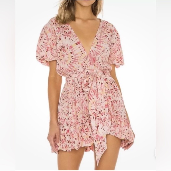 MISA LOS ANGELES Eloise mini dress in rose lemonade - Picture 4 of 8